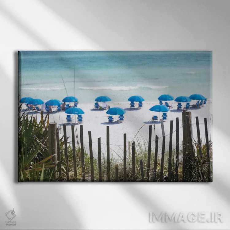 تابلو ساحل سیساید فلوریدا اثر آن هادک - نمای روبهرو روی دیوار