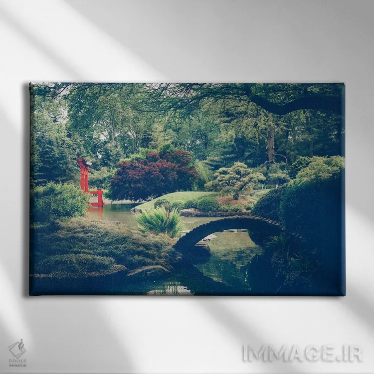 تابلو باغهای گیاهشناسی بروکلین نیویورک اثر آن هادک - نمای روبهرو روی دیوار