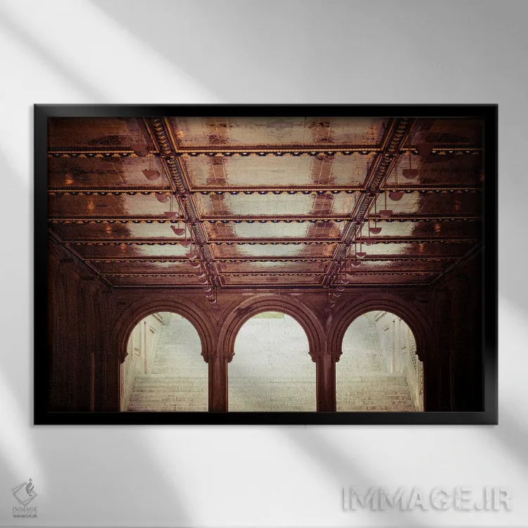 تابلو پارک مرکزی نیویورک تراس بتسدا اثر آن هادک - نمای قابدار مشکی