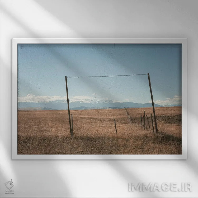 تابلو جادههای فرعی مونتانا ۲ اثر آن هادک - نمای قابدار سفید