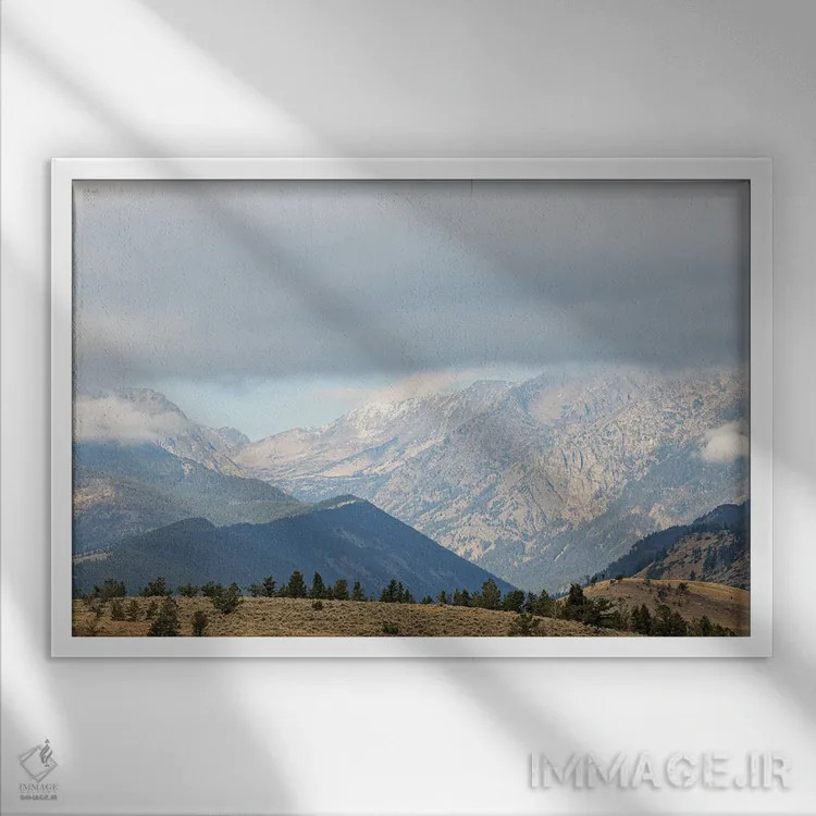 تابلو جادههای فرعی مونتانا ۳ اثر آن هادک - نمای قابدار سفید