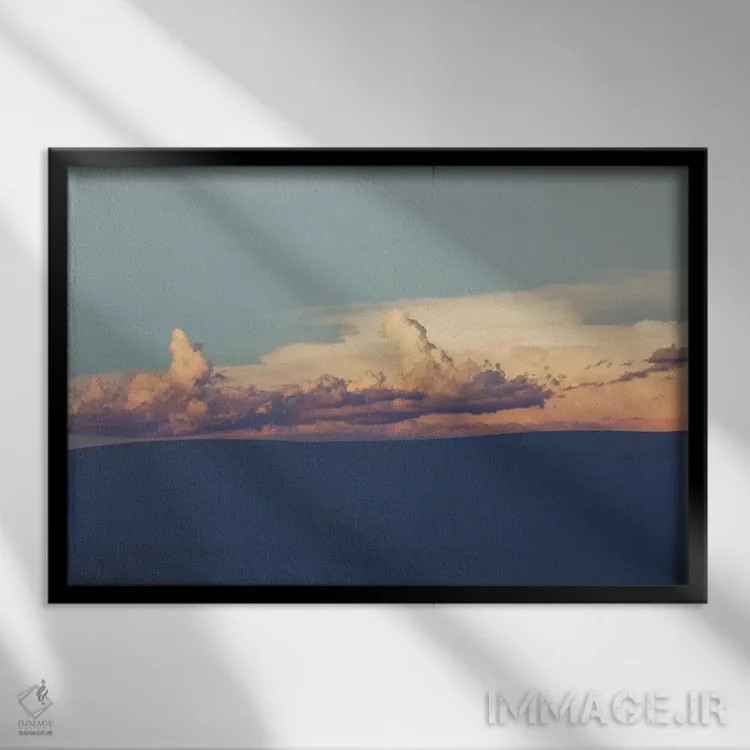 تابلو لالایی بیابان اثر آن هادک - نمای قابدار مشکی