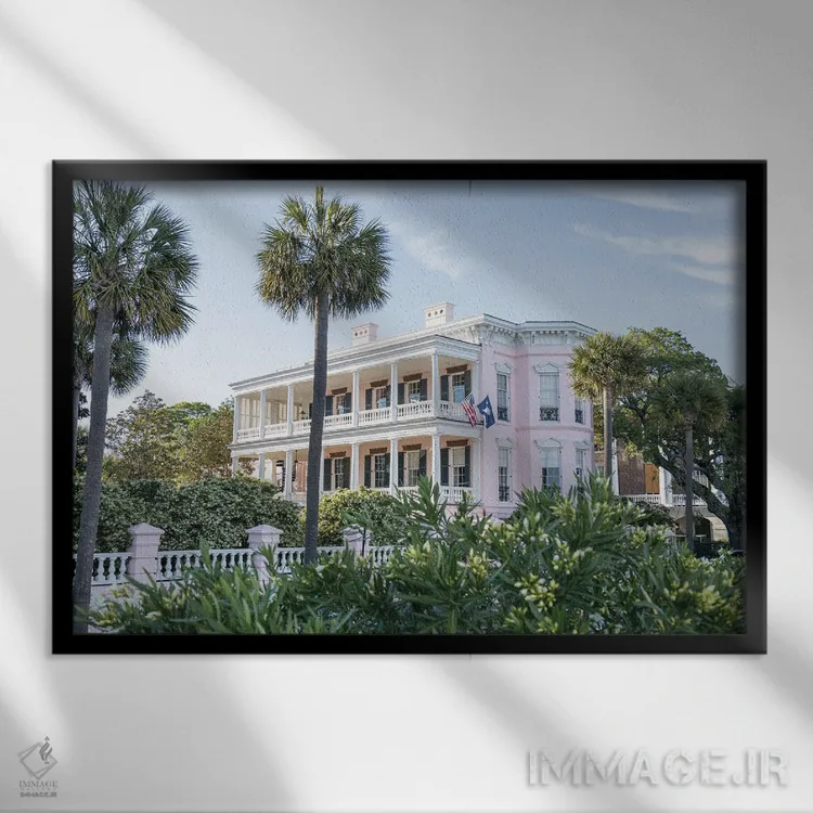 تابلو No. 1 Charleston South Carolina,بتری شماره ۱ چارلستون کارولینای جنوبی اثر آن هادک - نمای قابدار مشکی