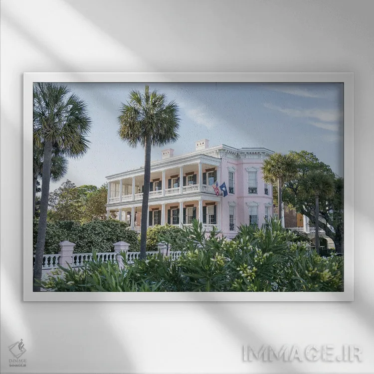 تابلو No. 1 Charleston South Carolina,بتری شماره ۱ چارلستون کارولینای جنوبی اثر آن هادک - نمای قابدار سفید