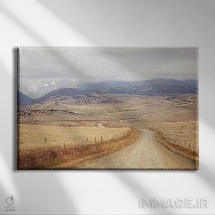 تابلو در جادههای مونتانا اثر آن هادک - نمای روبهرو روی دیوار