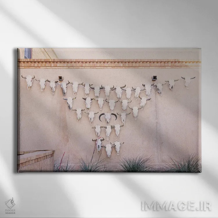 تابلو ماراثون تگزاس اثر آن هادک - نمای روبهرو روی دیوار