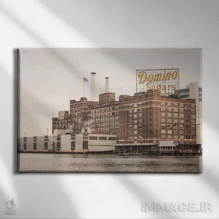 تابلو شکر دومینو بالتیمور اثر آن هادک - نمای روبهرو روی دیوار