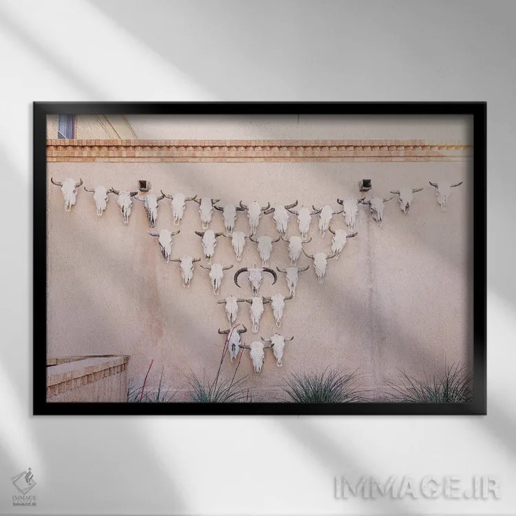 تابلو ماراثون تگزاس اثر آن هادک - نمای قابدار مشکی