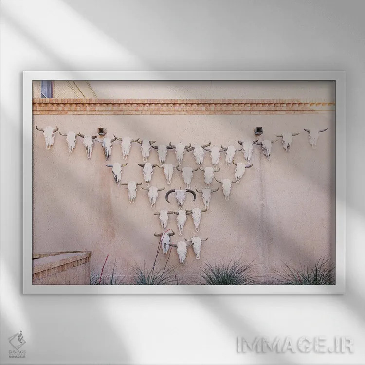 تابلو ماراثون تگزاس اثر آن هادک - نمای قابدار سفید