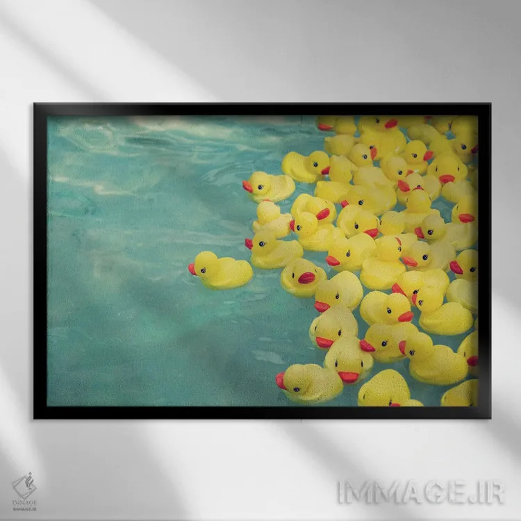 تابلو گریز از معمول اثر آن هادک - نمای قابدار مشکی