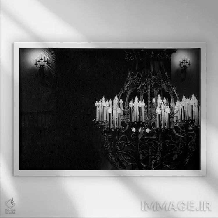 تابلو ظرافت اثر آن هادک - نمای قابدار سفید