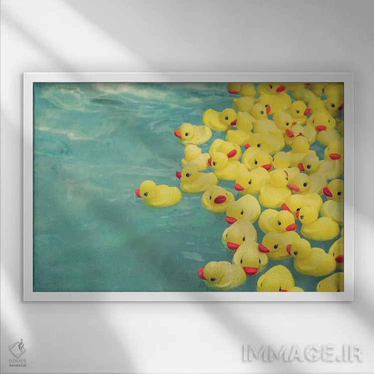 تابلو گریز از معمول اثر آن هادک - نمای قابدار سفید