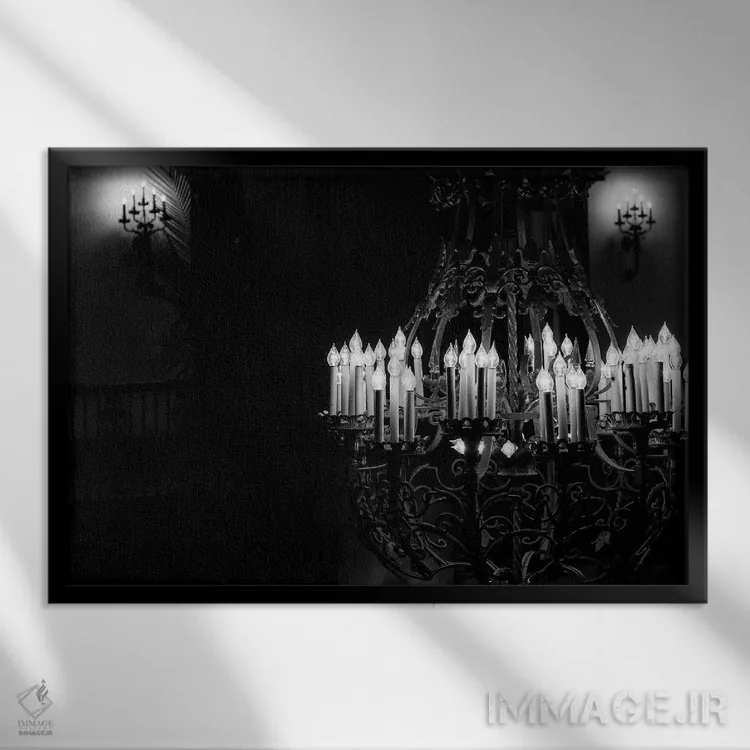 تابلو ظرافت اثر آن هادک - نمای قابدار مشکی