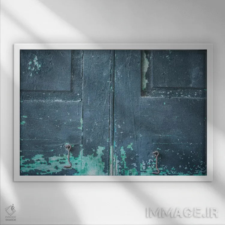 تابلو بلوزهای محله فرانسوی ۱ اثر آن هادک - نمای قابدار سفید