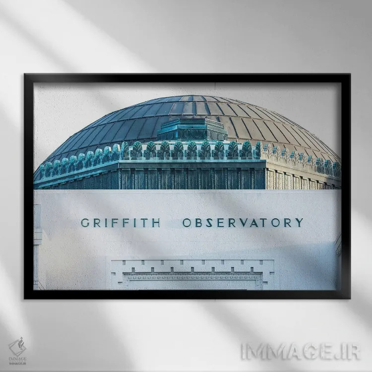 تابلو رصدخانه گریفیت اثر آن هادک - نمای قابدار مشکی