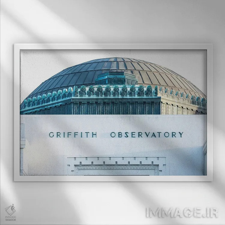 تابلو رصدخانه گریفیت اثر آن هادک - نمای قابدار سفید