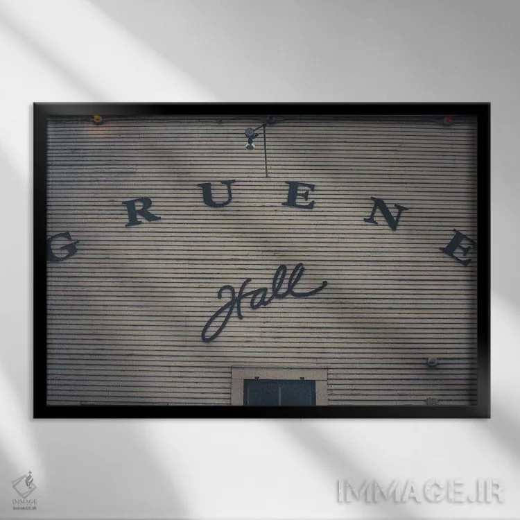 تابلو سالن گروئن اثر آن هادک - نمای قابدار مشکی