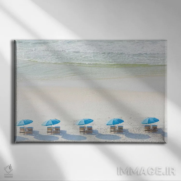 تابلو روز ساحلی اثر آن هادک - نمای روبهرو روی دیوار