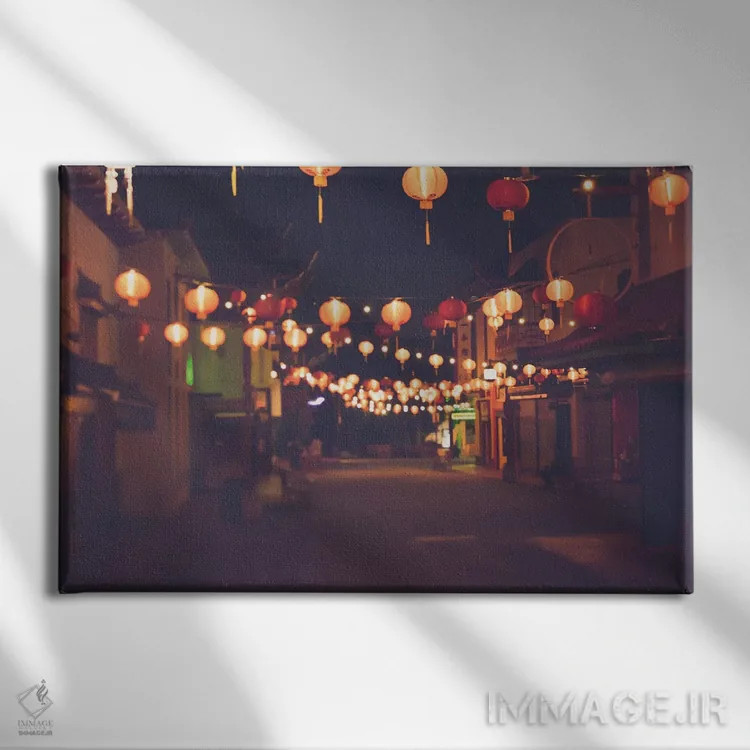 تابلو چایناتاون لسآنجلس اثر آن هادک - نمای روبهرو روی دیوار