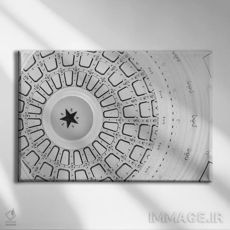 تابلو تکستاره ۳ اثر آن هادک - نمای روبهرو روی دیوار