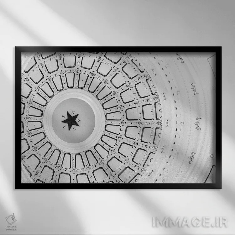 تابلو تکستاره ۳ اثر آن هادک - نمای قابدار مشکی