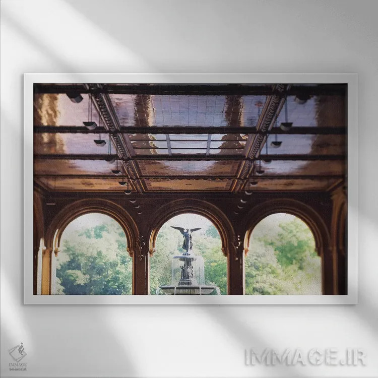 تابلو تراس بتسدا سنترال پارک اثر آن هادک - نمای قابدار سفید