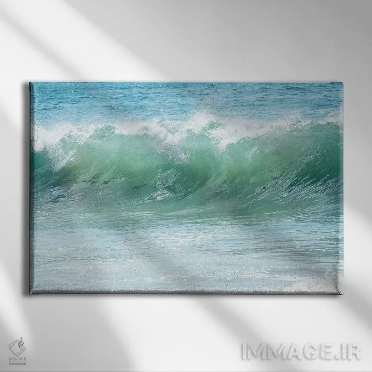 تابلو آبی مالیبو اثر آن هادک - نمای روبهرو روی دیوار