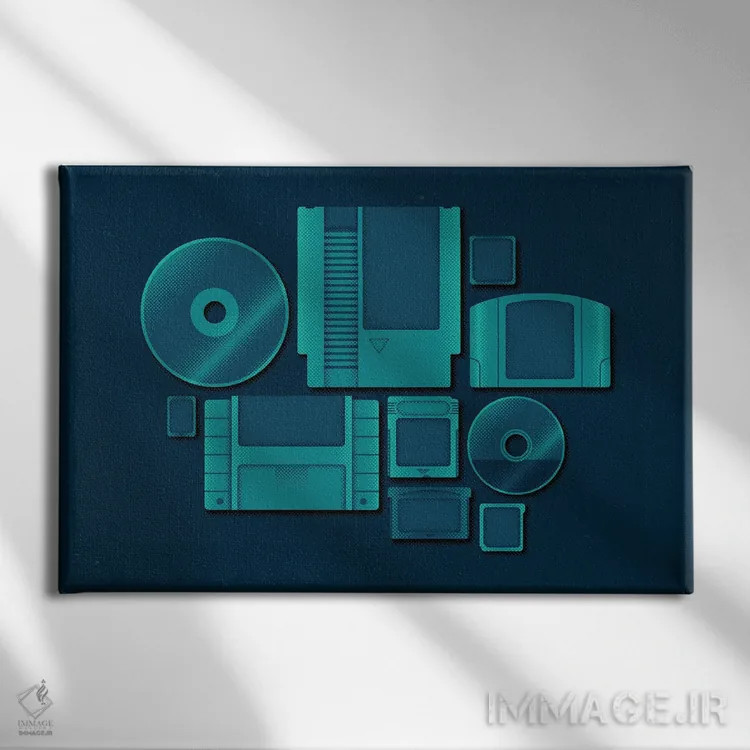 تابلو بازی با قدرت اثر برگر بولت - نمای روبهرو روی دیوار