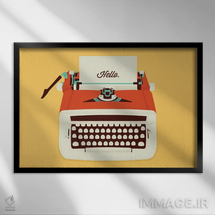 تابلو سلام اثر برگر بولت - نمای قابدار مشکی