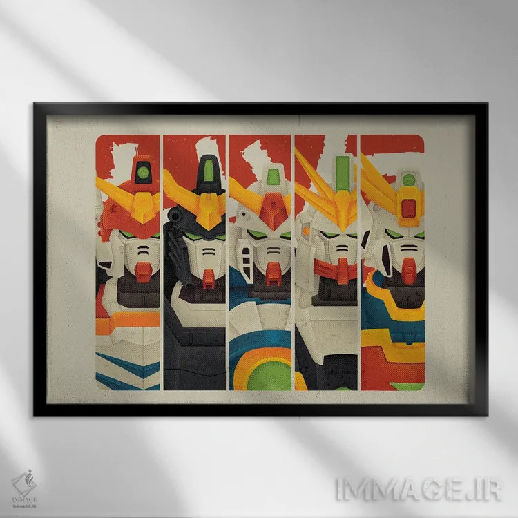 تابلو عملیات شهابسنگ اثر برگر بولت - نمای قابدار مشکی