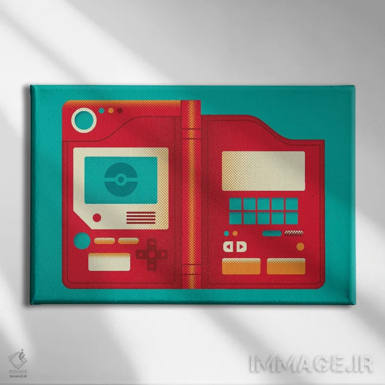 تابلو کانتو (منطقهای در ژاپن یا دنیای پوکمون) اثر برگر بولت - نمای روبهرو روی دیوار