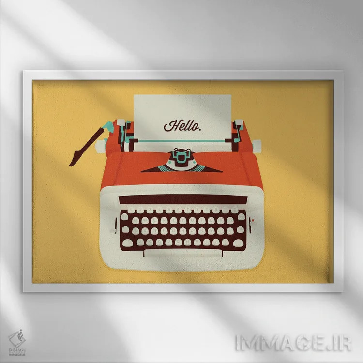 تابلو سلام اثر برگر بولت - نمای قابدار سفید