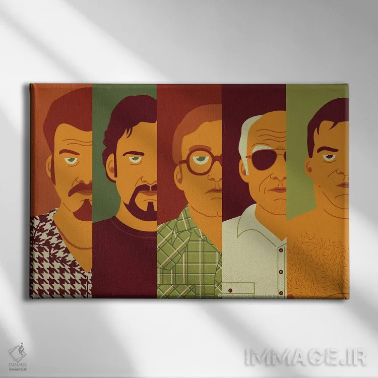 تابلو پسرها اثر برگر بولت - نمای روبهرو روی دیوار