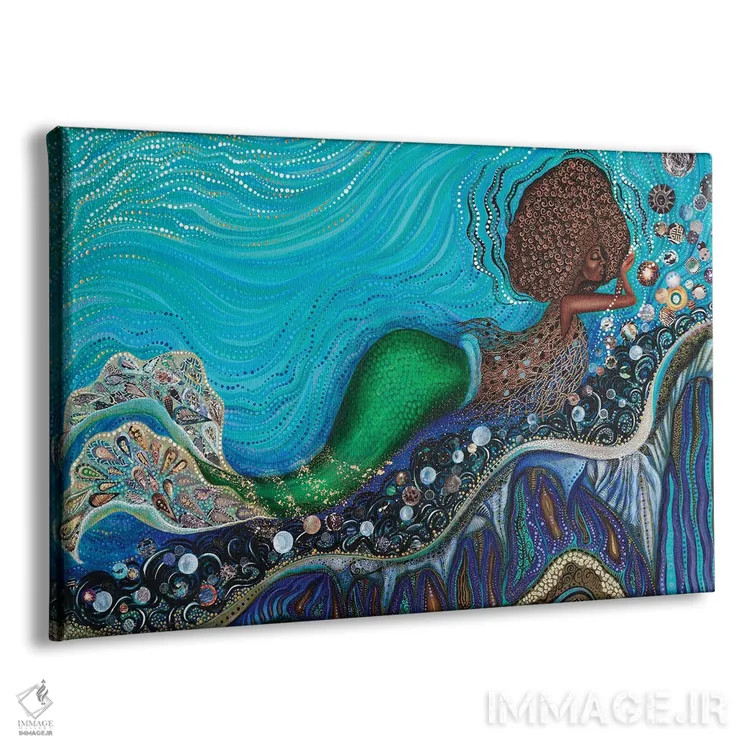 تابلو مهدکودک یمیا (یمیا الهه دریاهای آفریقایی) اثر اشلی جوی - نمای پرسپکتیو محصول