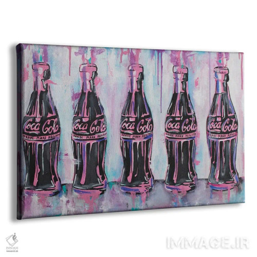 تابلو پنج بطری کوکاکولا ۲ اثر آرتاش هاکوبیان - نمای پرسپکتیو محصول