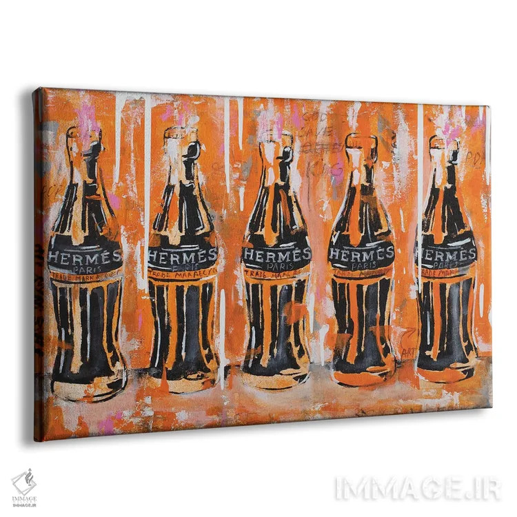 تابلو پنج بطری کوکاکولا ۳ اثر آرتاش هاکوبیان - نمای پرسپکتیو محصول