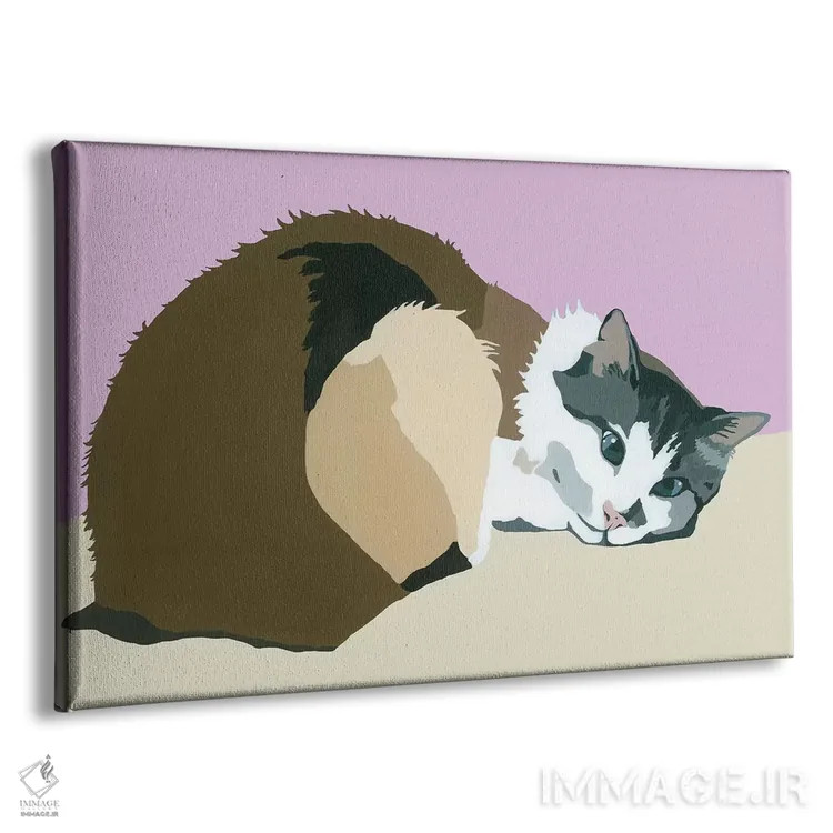 تابلو کلبرت روی اسطوخودوس اثر جولی احمد - نمای پرسپکتیو محصول