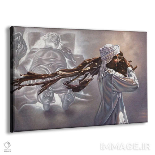 تابلو سوگواری برای مسیح اثر علی حسون - نمای پرسپکتیو محصول