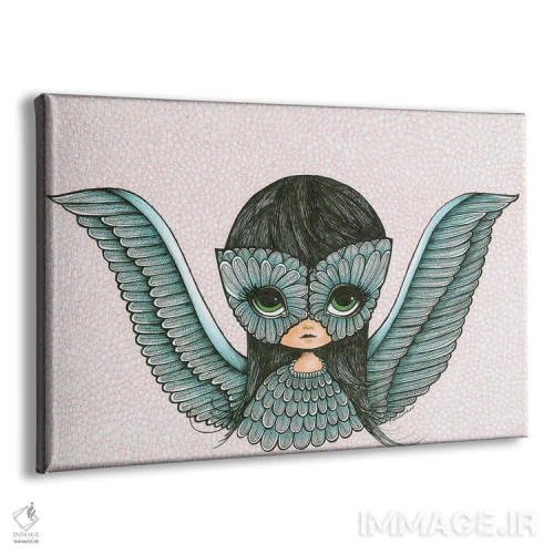 تابلو دختر پرندهای اثر آن هاچینسون - نمای پرسپکتیو محصول