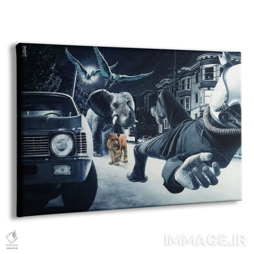 تابلو مجموعه جانوران نجومی اثر الک هاکسلی - نمای پرسپکتیو محصول