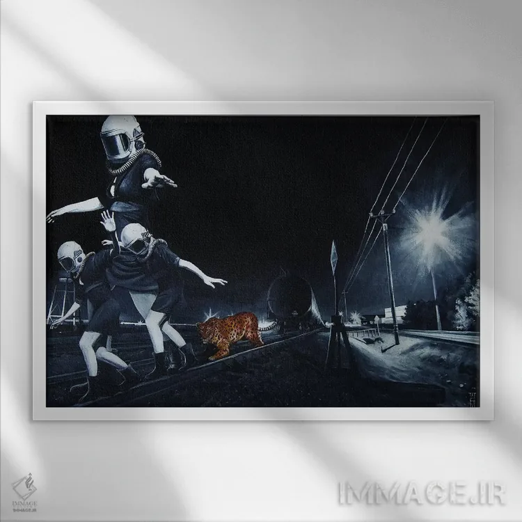 تابلو دقت جراحی اثر الک هاکسلی - نمای قابدار سفید