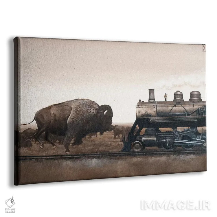 تابلو شکار جلگهای (یا بازیهای دشت) اثر الک هاکسلی - نمای پرسپکتیو محصول