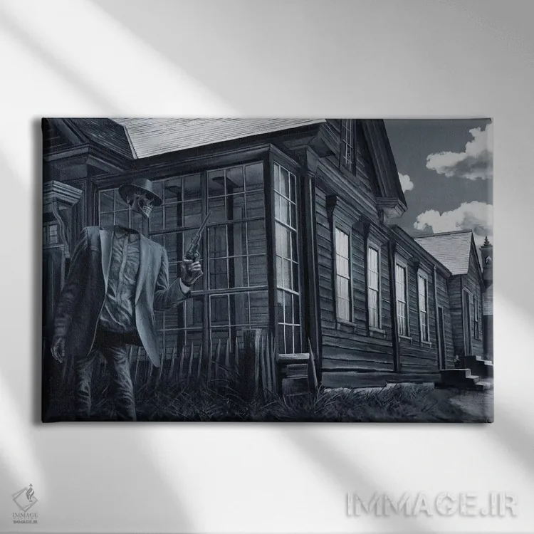 تابلو فرزندان غبار اثر الک هاکسلی - نمای روبهرو روی دیوار