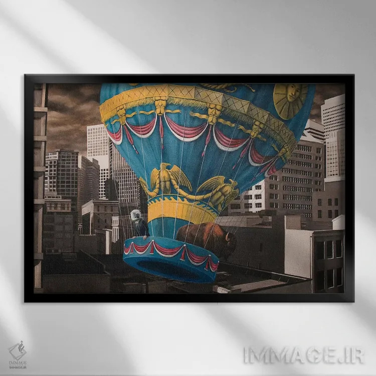 تابلو پاسپارتو (نام خاص یا کلید همهکاره) اثر الک هاکسلی - نمای قابدار مشکی