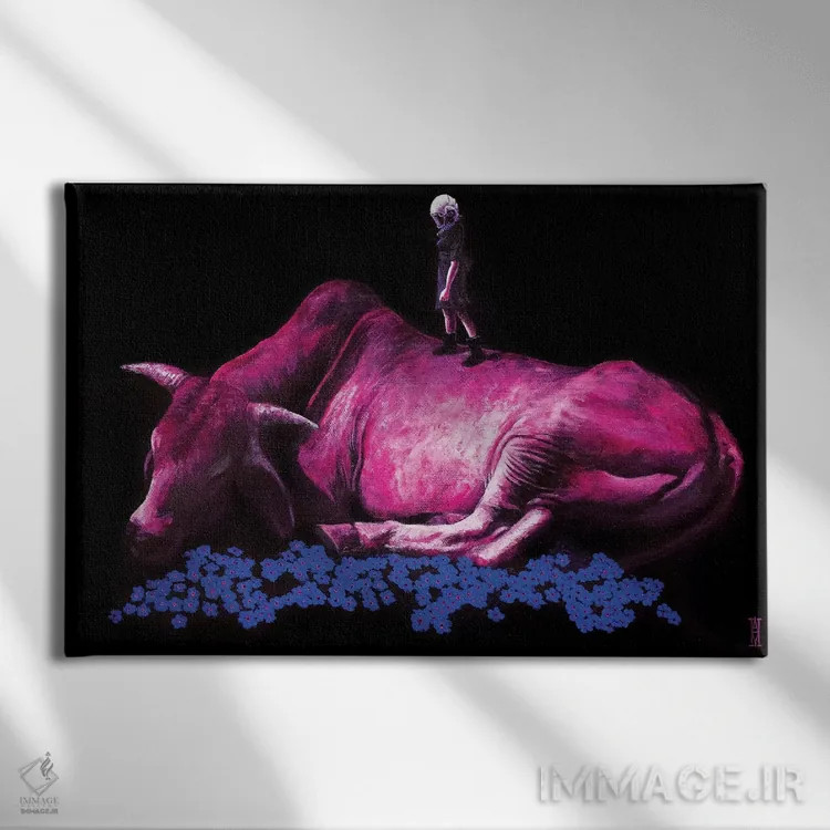 تابلو فراموشم نکن اثر الک هاکسلی - نمای روبهرو روی دیوار