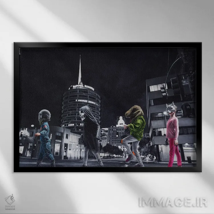 تابلو شبانگاه ارواح خبیثه اثر الک هاکسلی - نمای قابدار مشکی