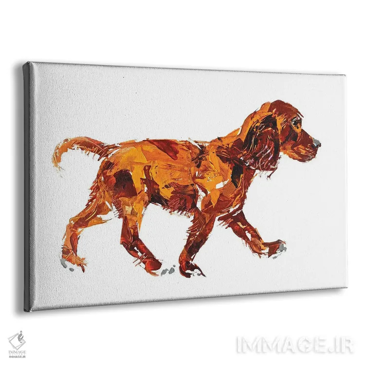 تابلو اسپانیل (سگ شکاری) اثر آنا چر - نمای پرسپکتیو محصول