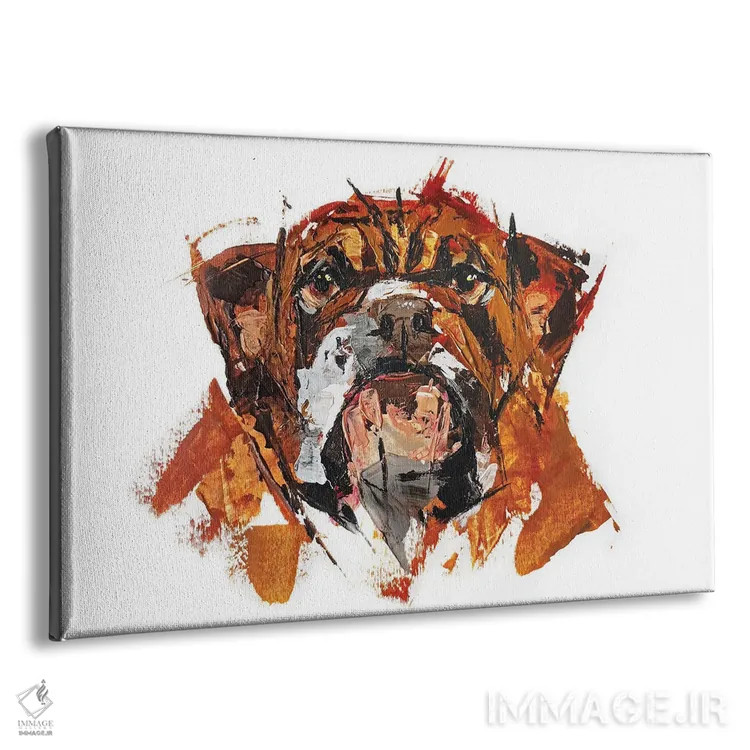 تابلو بولداگ اثر آنا چر - نمای پرسپکتیو محصول