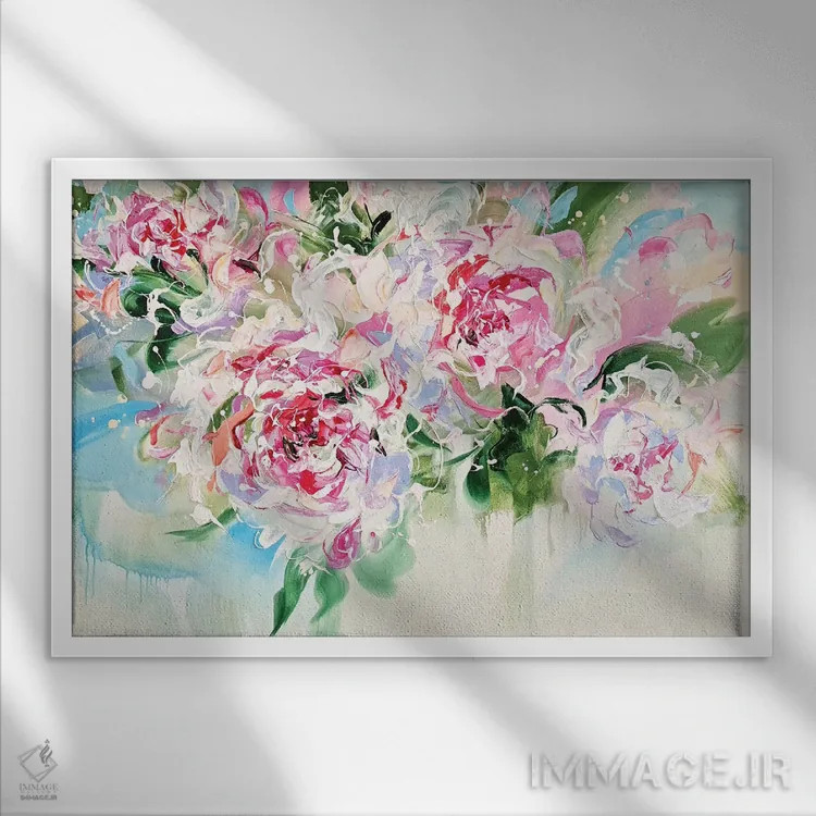 تابلو خاطرات تابستانی اثر آنا چر - نمای قابدار سفید