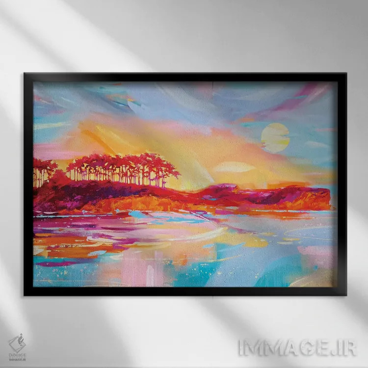 تابلو یه آرزو کن اثر آنا چر - نمای قابدار مشکی